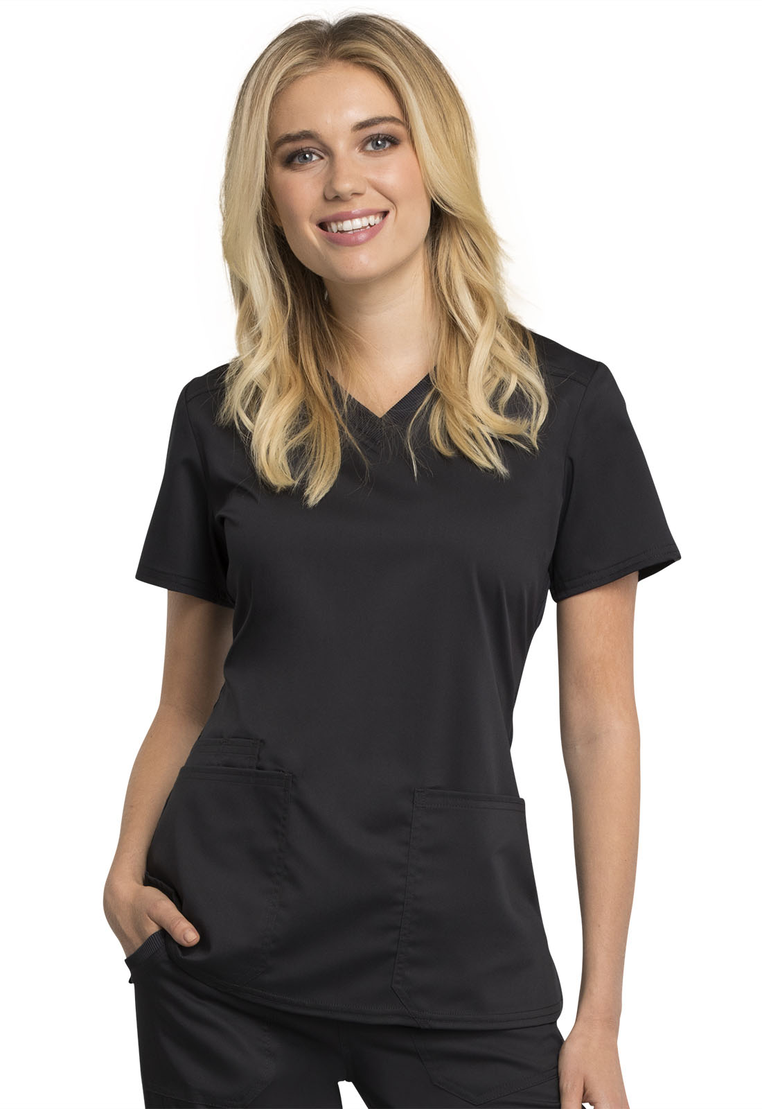 WW770AB CHEROKEE REVOLUTION TECH V-Neck Top - Medeleq